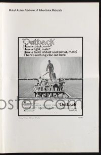 9c486 WAKE IN FRIGHT pressbook '71 Donald Pleasence & Sylvia Kay in tough Australian Outback!