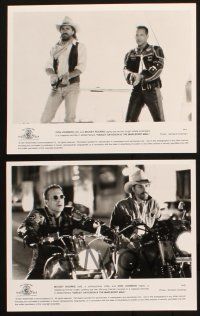 9c981 HARLEY DAVIDSON & THE MARLBORO MAN presskit w/ 3 stills '91 Mickey Rourke & Don Johnson!