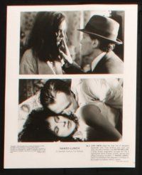 9c748 NAKED LUNCH presskit w/ 7 stills '91 David Cronenberg, Peter Weller, William S. Burroughs!
