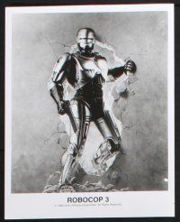 9c758 ROBOCOP 3 presskit w/ 7 stills '93 great sci- fi images of cyborg cop Robert Burke, Rip Torn!