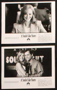 9c662 SMILE LIKE YOURS presskit w/ 9 stills '97 Greg Kinear, Lauren Holly, wacky laughing baby!