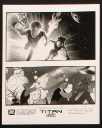 9c833 TITAN A.E. presskit w/ 6 stills '00 Don Bluth sci-fi cartoon, get ready for the human race!