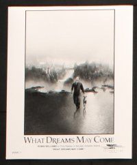 9c720 WHAT DREAMS MAY COME presskit w/ 8 stills '98 Robin Williams and Cuba Gooding Jr.!