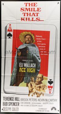 9d421 ACE HIGH int'l 3sh '69 Eli Wallach, Terence Hill, spaghetti western, ace of spades design!
