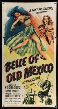 9d462 BELLE OF OLD MEXICO 3sh '50 art of sexy dancer Estelita Rodriguez, a zany rib-tickler!