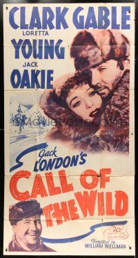 9d489 CALL OF THE WILD 3sh R53 Clark Gable & Loretta Young in Jack London story, William Wellman