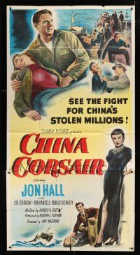 9d506 CHINA CORSAIR 3sh '51 Jon Hall & pirate queen fight for China's stolen millions!