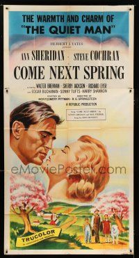 9d514 COME NEXT SPRING 3sh '56 Ann Sheridan & Steve Cochran in the warmest happiest picture!