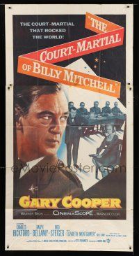 9d520 COURT-MARTIAL OF BILLY MITCHELL 3sh '56 c/u of Gary Cooper, directed by Otto Preminger!