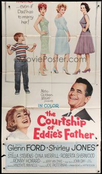 9d521 COURTSHIP OF EDDIE'S FATHER INCOMPLETE 3sh '63 Ron Howard helps Glenn Ford choose new mother!