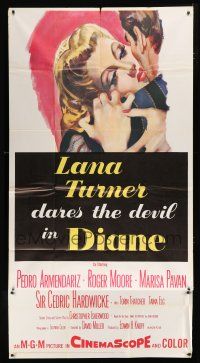 9d548 DIANE 3sh '56 sexy Lana Turner dares the devil, great close up romantic artwork!