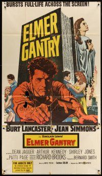 9d561 ELMER GANTRY INCOMPLETE 3sh '60 Jean Simmons, Jones & Patti Page damn Burt Lancaster's soul!