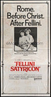 9d575 FELLINI SATYRICON int'l 3sh '70 Federico's Italian cult classic, Rome before Christ!