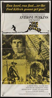 9d590 FOOL KILLER 3sh '65 art of Anthony Perkins by Terpning, run fast or he's gonna get you!