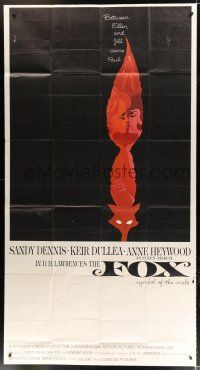 9d595 FOX 3sh '68 Sandy Dennis, Kier Dullea, Anne Heywood, cool art by L & D Dillon!