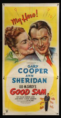 9d623 GOOD SAM 3sh '48 romantic art of Gary Cooper & sexy Ann Sheridan, directed by Leo McCarey!