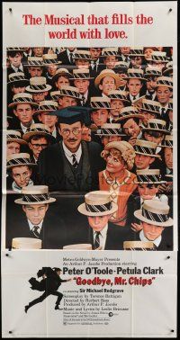9d626 GOODBYE MR. CHIPS 3sh '69 great image of Petula Clark & Peter O'Toole with students!