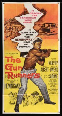 9d634 GUN RUNNERS 3sh '58 Audie Murphy, directed by Don Siegel, written by Ernest Hemingway!