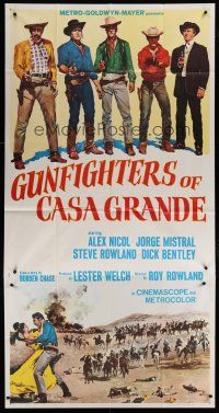 9d635 GUNFIGHTERS OF CASA GRANDE 3sh '65 cowboys Alex Nicol, Jorge Mistral, & Steve Rowland!