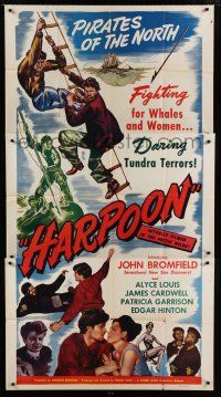 9d642 HARPOON 3sh '48 pirates of the North, fighting for whales & women, daring tundra terrors!