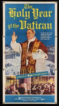 9d655 HOLY YEAR AT THE VATICAN 3sh '50 Pope documentary, filmed in the Vatican!
