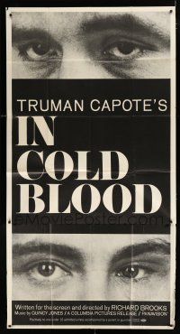 9d668 IN COLD BLOOD 3sh '67 Richard Brooks directed, Robert Blake, from Truman Capote novel!