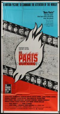 9d672 IS PARIS BURNING 3sh '66 Rene Clement's Paris brule-t-il, World War II all-star cast!