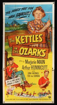 9d693 KETTLES IN THE OZARKS 3sh '56 Marjorie Main as Ma brews up a roaring riot in the hills!