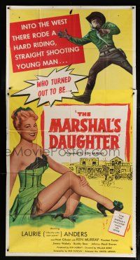 9d743 MARSHAL'S DAUGHTER 3sh '53 man-oh-man, sexy Laurie Anders is a bundle of curves!
