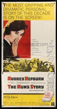 9d797 NUN'S STORY 3sh '59 religious missionary Audrey Hepburn, directed by Fred Zinnemann!