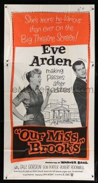 9d808 OUR MISS BROOKS 3sh '56 school teacher Eve Arden is making passes after classes!