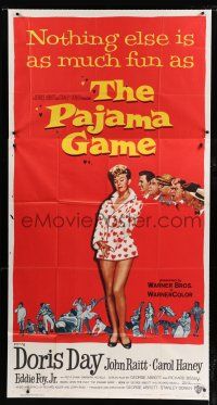 9d812 PAJAMA GAME 3sh '57 sexy full-length image of Doris Day, who chases boys!