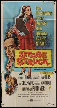 9d904 STAGE STRUCK 3sh '58 Henry Fonda, Susan Strasberg, directed by Sidney Lumet!