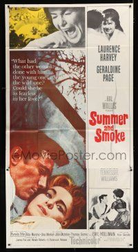 9d918 SUMMER & SMOKE 3sh '61 close up of Laurence Harvey & Geraldine Page, by Tennessee Williams!