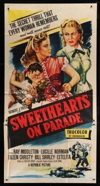 9d922 SWEETHEARTS ON PARADE 3sh '53 the secret thrill that every woman remembers & never tells!