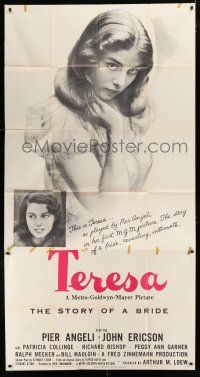 9d933 TERESA 3sh '51 young sexy Pier Angeli, story of a bride, directed by Fred Zinnemann!