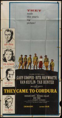 9d938 THEY CAME TO CORDURA 3sh '59 Gary Cooper, Rita Hayworth, Tab Hunter, Van Heflin