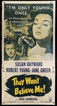 9d939 THEY WON'T BELIEVE ME 3sh R54 sexy Susan Hayward is only young once, Irving Pichel noir!