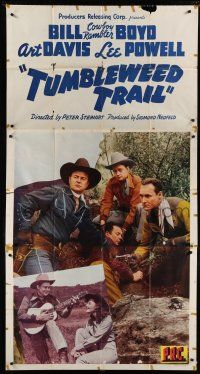 9d954 TUMBLEWEED TRAIL 3sh '42 Bill Cowboy Rambler Boyd, cool western images!