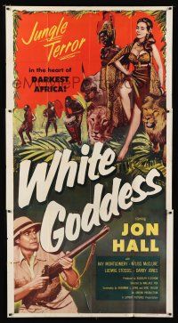 9d981 WHITE GODDESS 3sh '53 John Hall, jungle terror in the heart of darkest Africa!