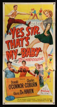 9d995 YES SIR THAT'S MY BABY 3sh '49 Donald O'Connor, Charles Coburn, De Haven, college football!