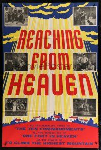 9d036 REACHING FROM HEAVEN 40x60 R50s Hugh Beaumont, Heaven or Hell, the choice is yours!
