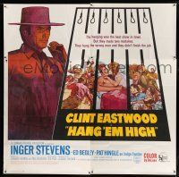 9d190 HANG 'EM HIGH 6sh '68 Clint Eastwood, they hung the wrong man, cool art by Kossin!