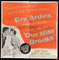 9d206 OUR MISS BROOKS 6sh '56 school teacher Eve Arden is making passes after classes!