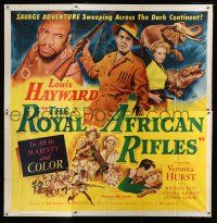9d211 ROYAL AFRICAN RIFLES 6sh '53 Louis Hayward, savage adventure across The Dark Continent!