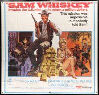 9d212 SAM WHISKEY 6sh '69 Allison art of Burt Reynolds & sexy Angie Dickinson by huge pile of gold!