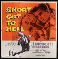 9d216 SHORT CUT TO HELL 6sh '57 directed by James Cagney, from Graham Greene's novel!