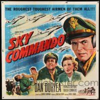 9d217 SKY COMMANDO 6sh '53 Korean War pilot Dan Duryea is the roughest toughest airman of them all!