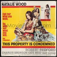 9d225 THIS PROPERTY IS CONDEMNED 6sh '66 art of sexy Natalie Wood & Robert Redford!