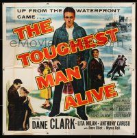 9d226 TOUGHEST MAN ALIVE 6sh '55 G-Man Dane Clark is too tough to handle, waterfront crime!